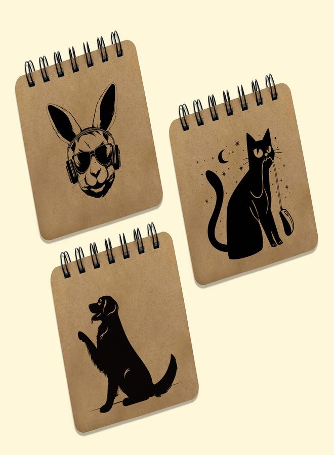 PaperO Pocket Size Sketch Book | 140 GSM | (10.5 x 10.5 cm) | Pack of 3 | 40 Sheets Each | Wiro-Bound | Ideal for Quick Sketches, Doodles, and Travelers - Image 1
